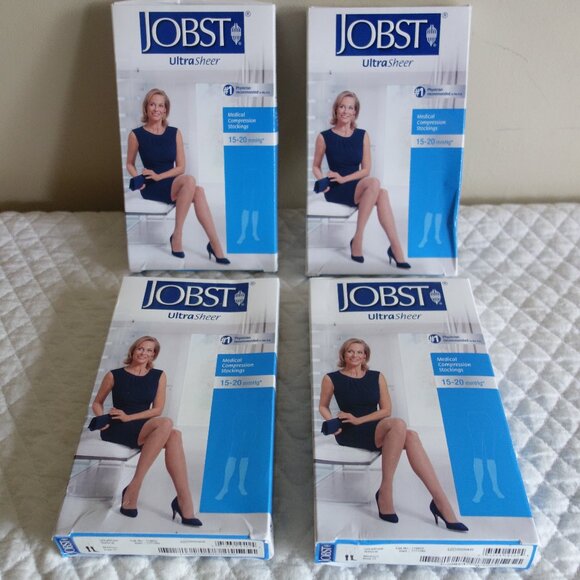 Lot of 4 NIP JOBST Knee-High Compression Stockings 15-20 mmHg – Med - Picture 1 of 5